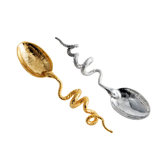 "SNAKE" SMALL SPOON - STERLING SILVER