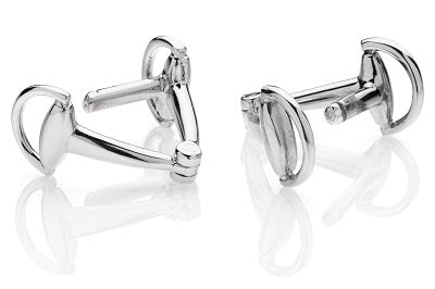 "STIRRUP” CUFFLINKS - STERLING SILVER