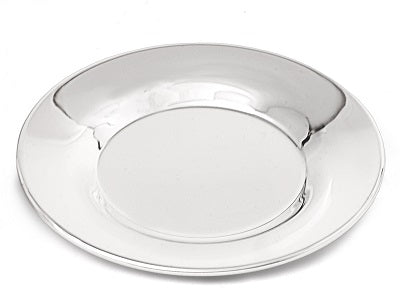 WOODEN BOX W/KIDDUSH CUP+SAUCER – STERLING SILVER