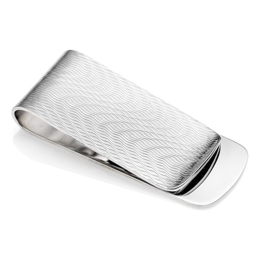 “WAVE” MONEYCLIP - STERLING SILVER