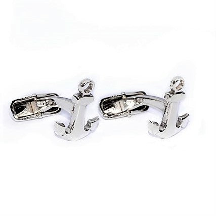 "ANCHOR” CUFFLINKS - STERLING SILVER