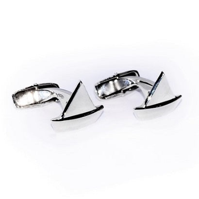 "SAIL BOAT” CUFFLINKS - STERLING SILVER