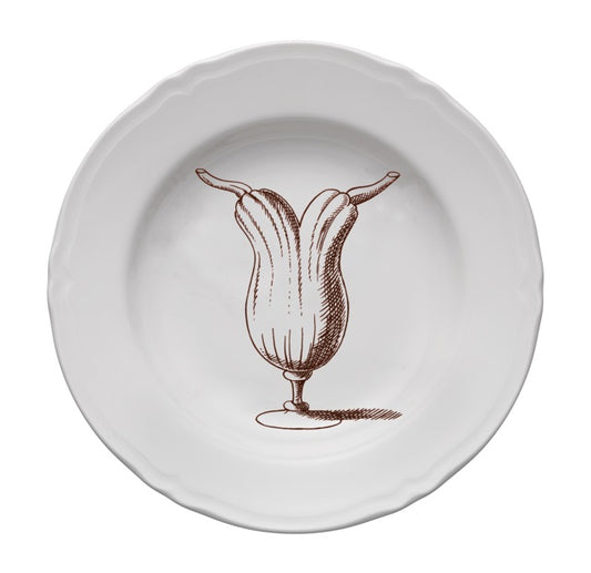 SET OF 6 DIFFERENT SOUP PLATES