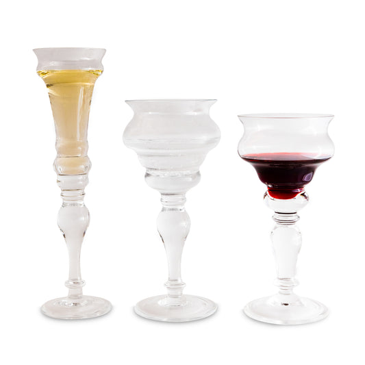SET OF CRYSTAL GLASSES - BICHIEROGRAFIA