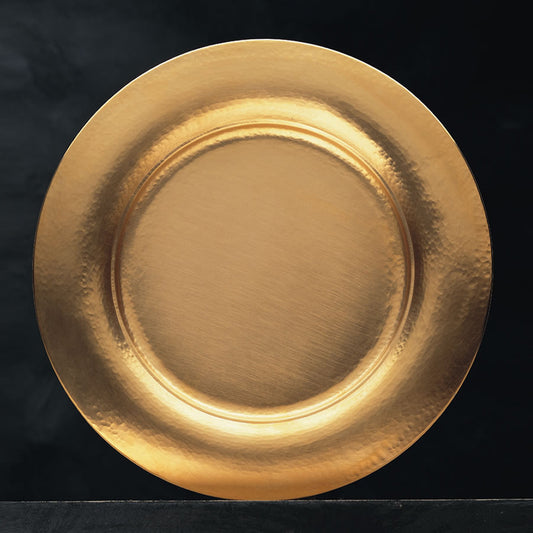 TROIA GOLD CHARGER - GILDED STERLING SILVER