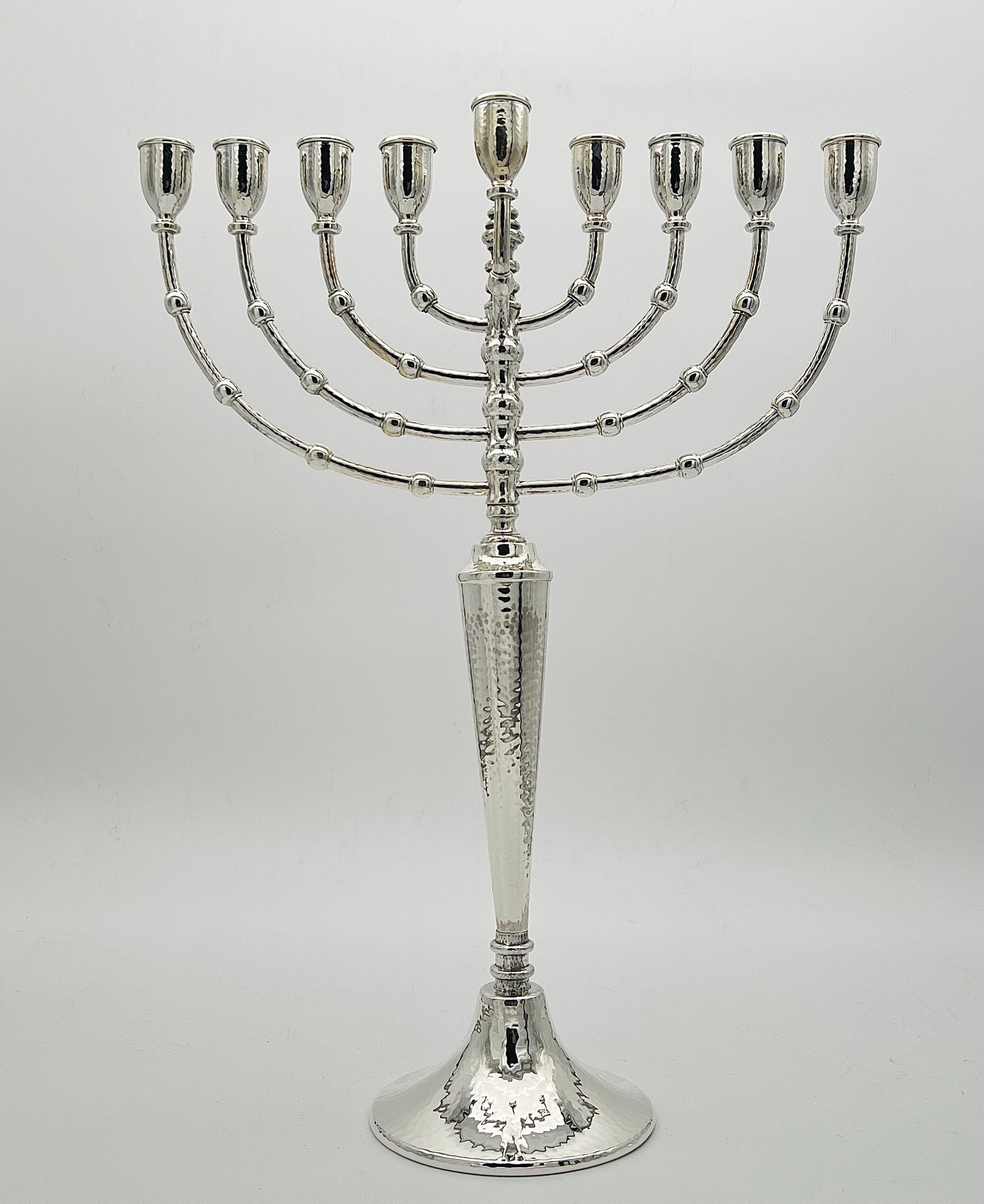 Hammered Chanukia H51cm - sterling silver