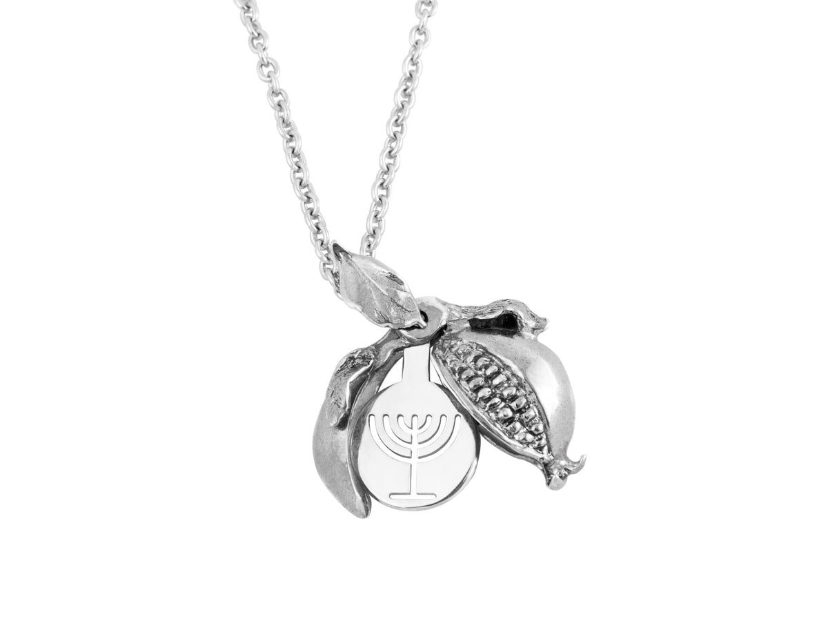 MENORAH & POMEGRANATE SMALL PENDANT