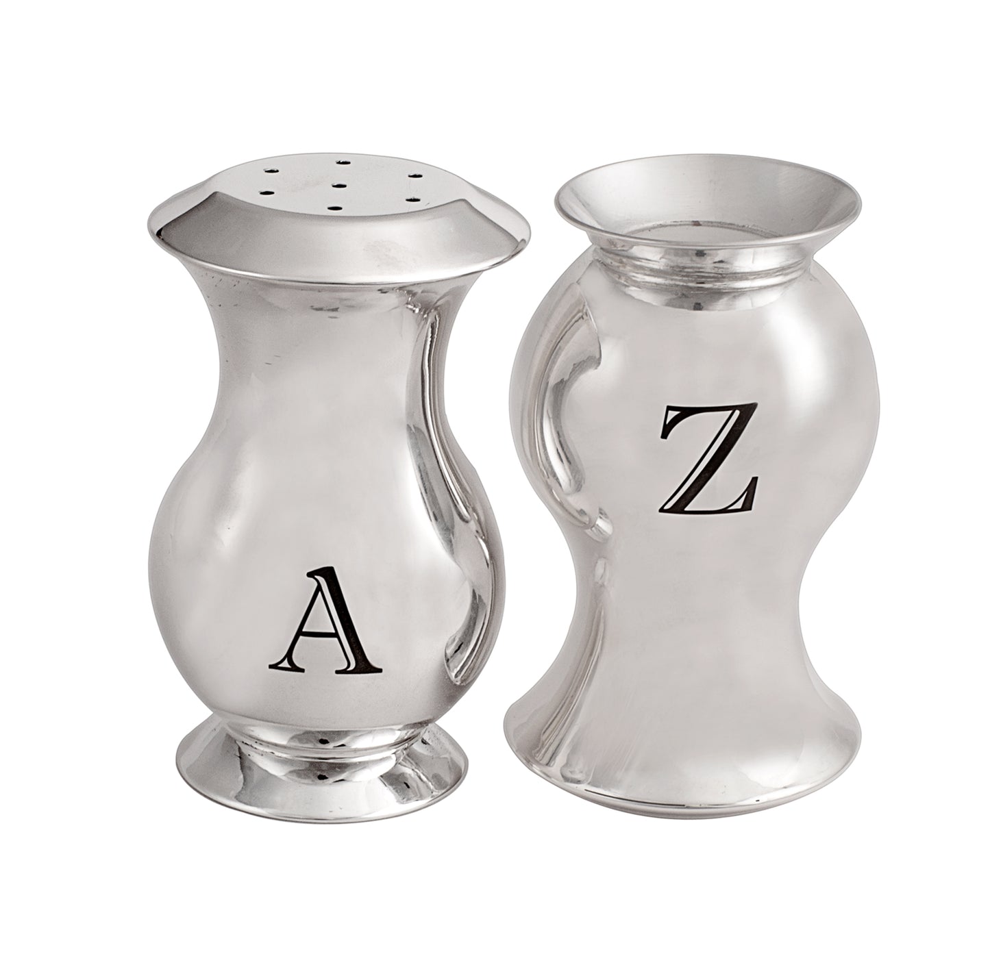 "MARIOTTI" SALT AND PEPPER SHAKERS - STERLING SILVER