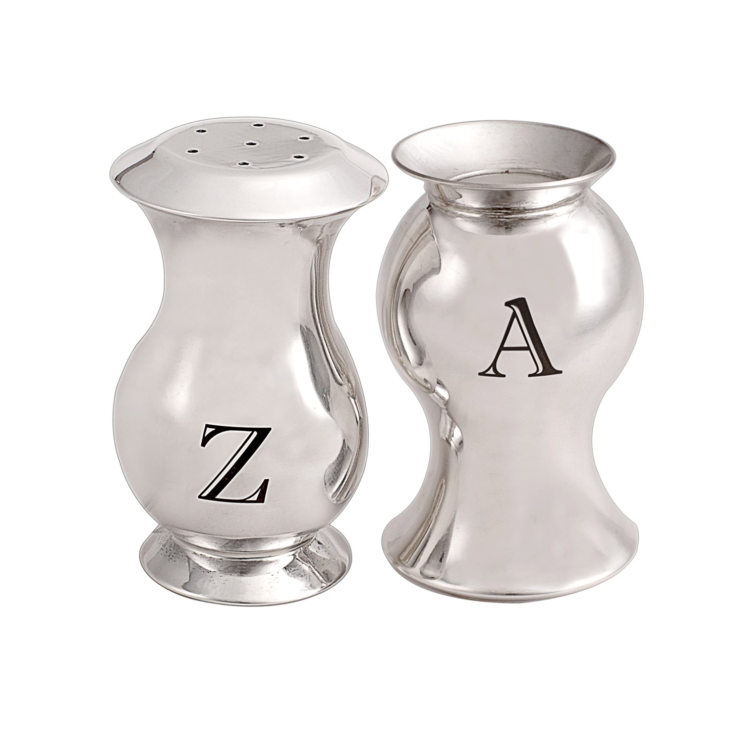 "MARIOTTI" SALT AND PEPPER SHAKERS - STERLING SILVER