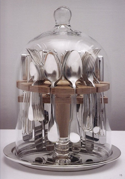 TROIA - SET 50 PIECES W/BELL DISPLAY - SILVER PLATED