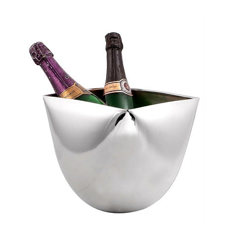 WINE COOLER "SQUARE GARDEN" - SILVER PLATED