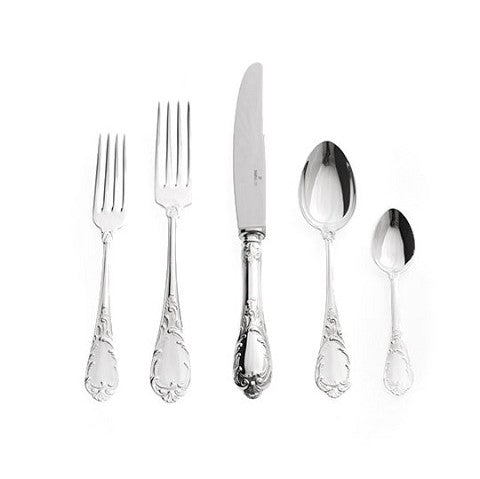 AUGUSTA – 5 PIECES AMERICAN PLACE SETTING – SILVER PLATED