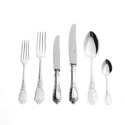 AUGUSTA - 6 PIECES ITALIAN PLACE SETTING - SILVER PLATED