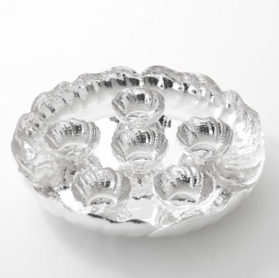 SEDER PLATE W/SMALL BOWLS - STERLING SILVER
