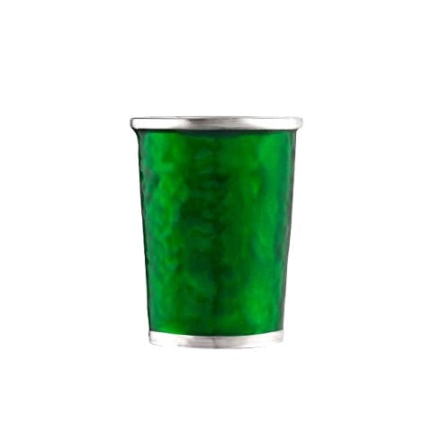 SHOT CUP "HAMMER and COLOUR" - SILVER PLATED WITH ENAMEL