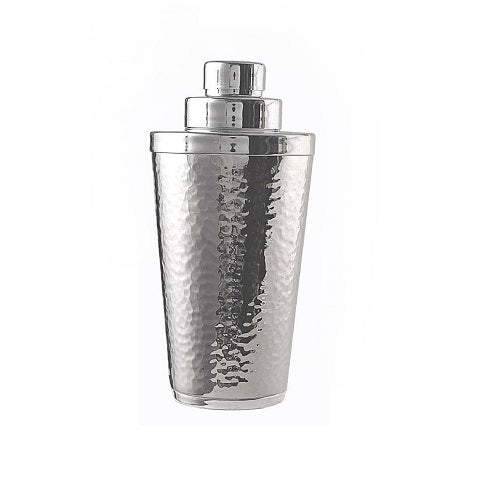 COCKTAIL SHAKER "HAMMER and COLOUR" - SILVER PLATED