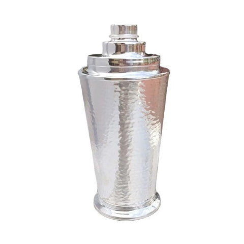 COCKTAIL SHAKER "HAMMER and COLOUR" - SILVER PLATED