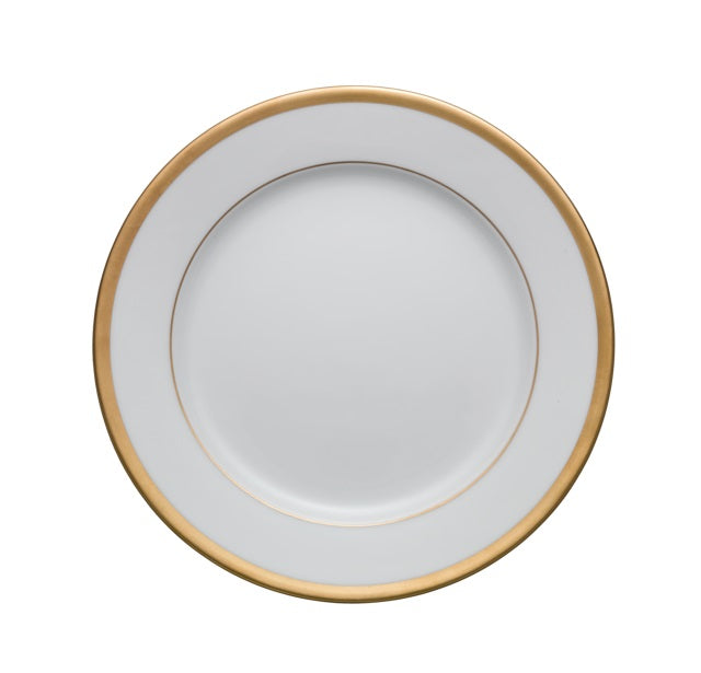 SET OF 6 TROIA GOLD DINNER PLATES