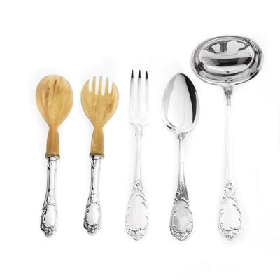 AUGUSTA – SERVING SET 5 PIECES – SILVER PLATED