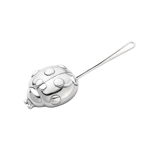 “LADYBUG” RATTLE – STERLING SILVER