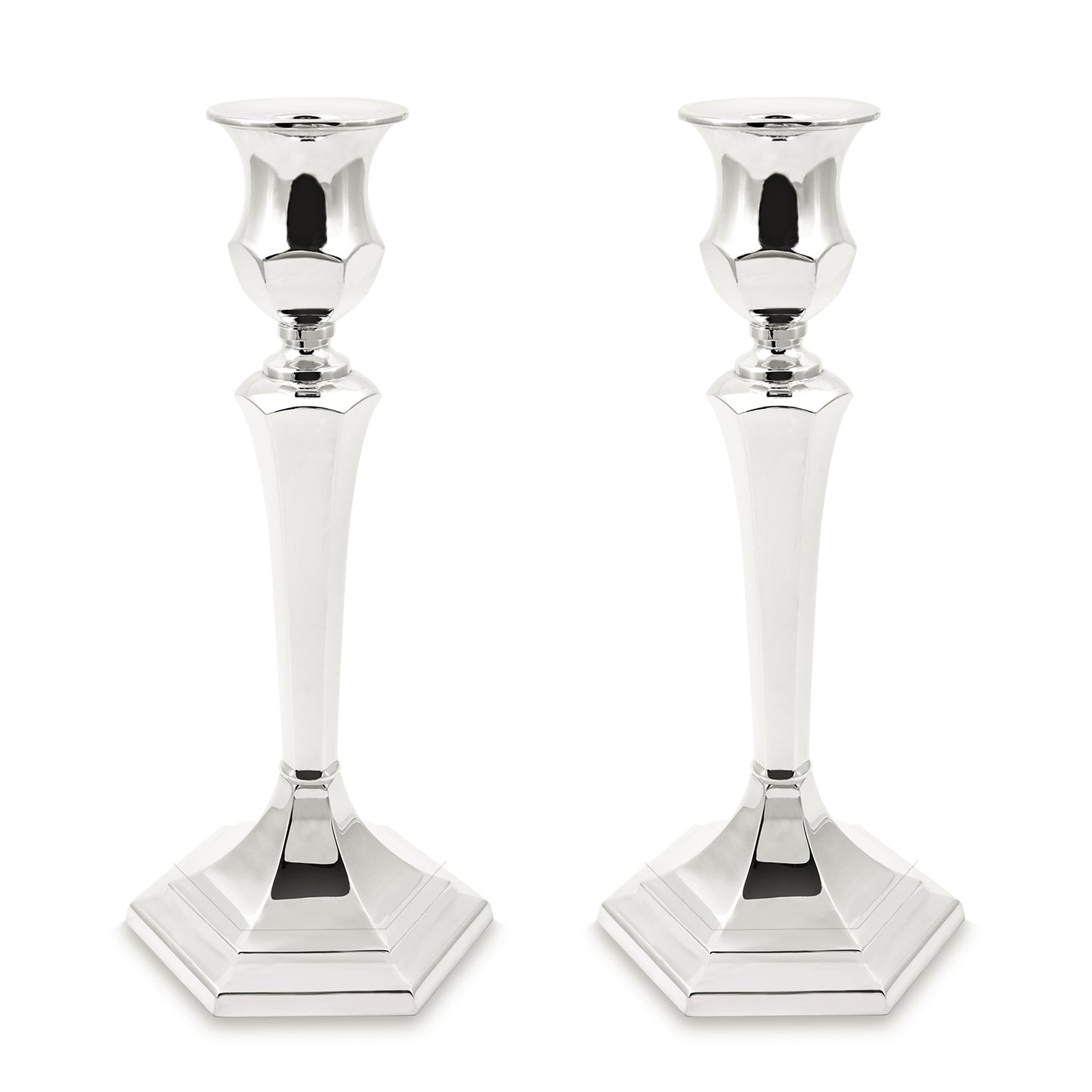 HEXAGON CANDLESTICK - STERLING SILVER