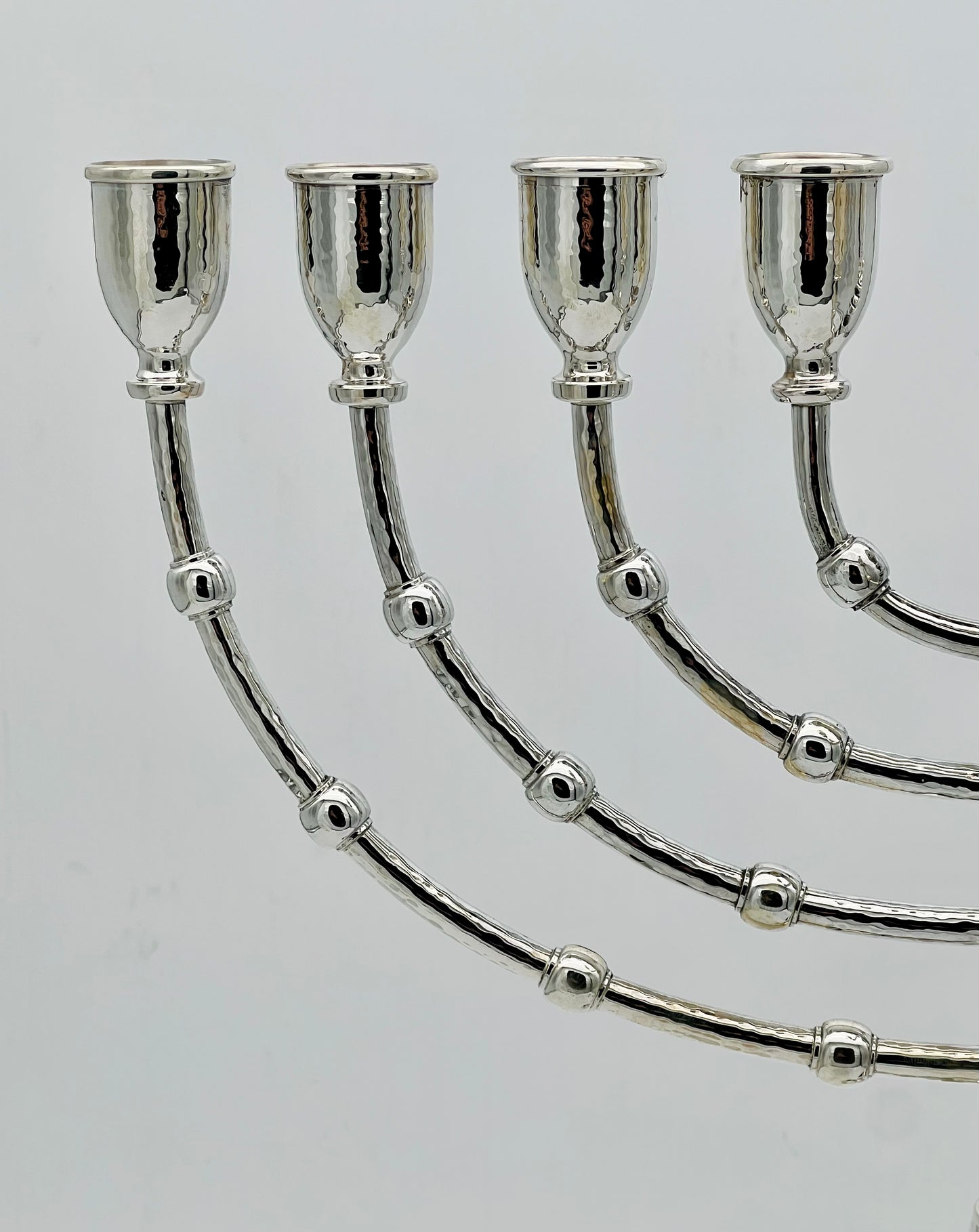 Hammered Chanukia H51cm - sterling silver