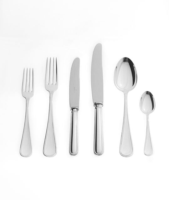 ANGLIA- 6 PIECES ITALIAN PLACE SETTING - SILVER PLATED