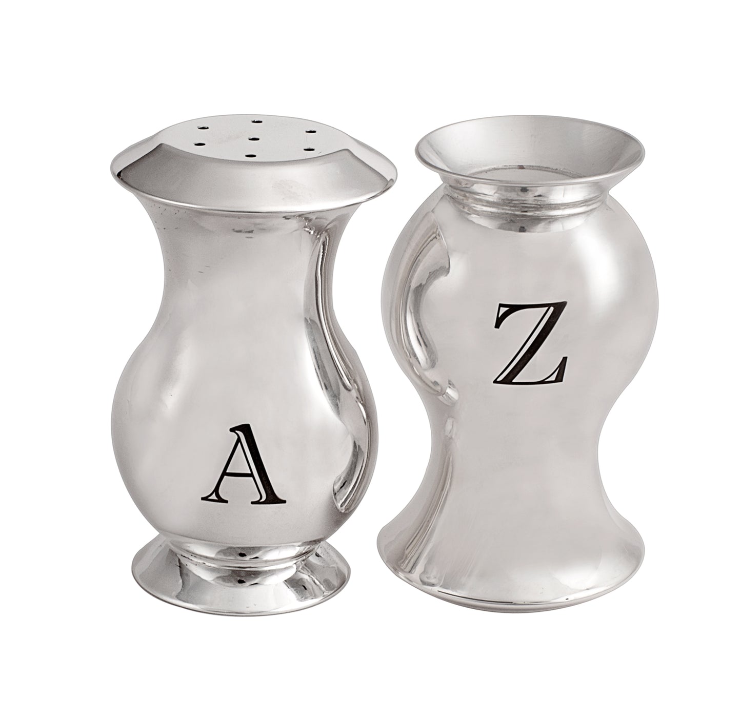"MARIOTTI" SALT AND PEPPER SHAKERS - STERLING SILVER