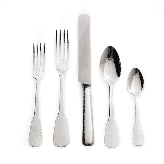 TROIA – 5 PIECES AMERICAN PLACE SETTING – SILVER PLATED
